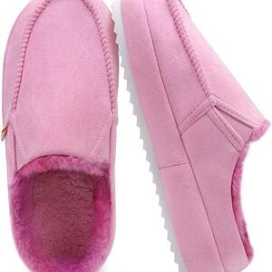 Pink Slippers with Fur Lining 10 NWT